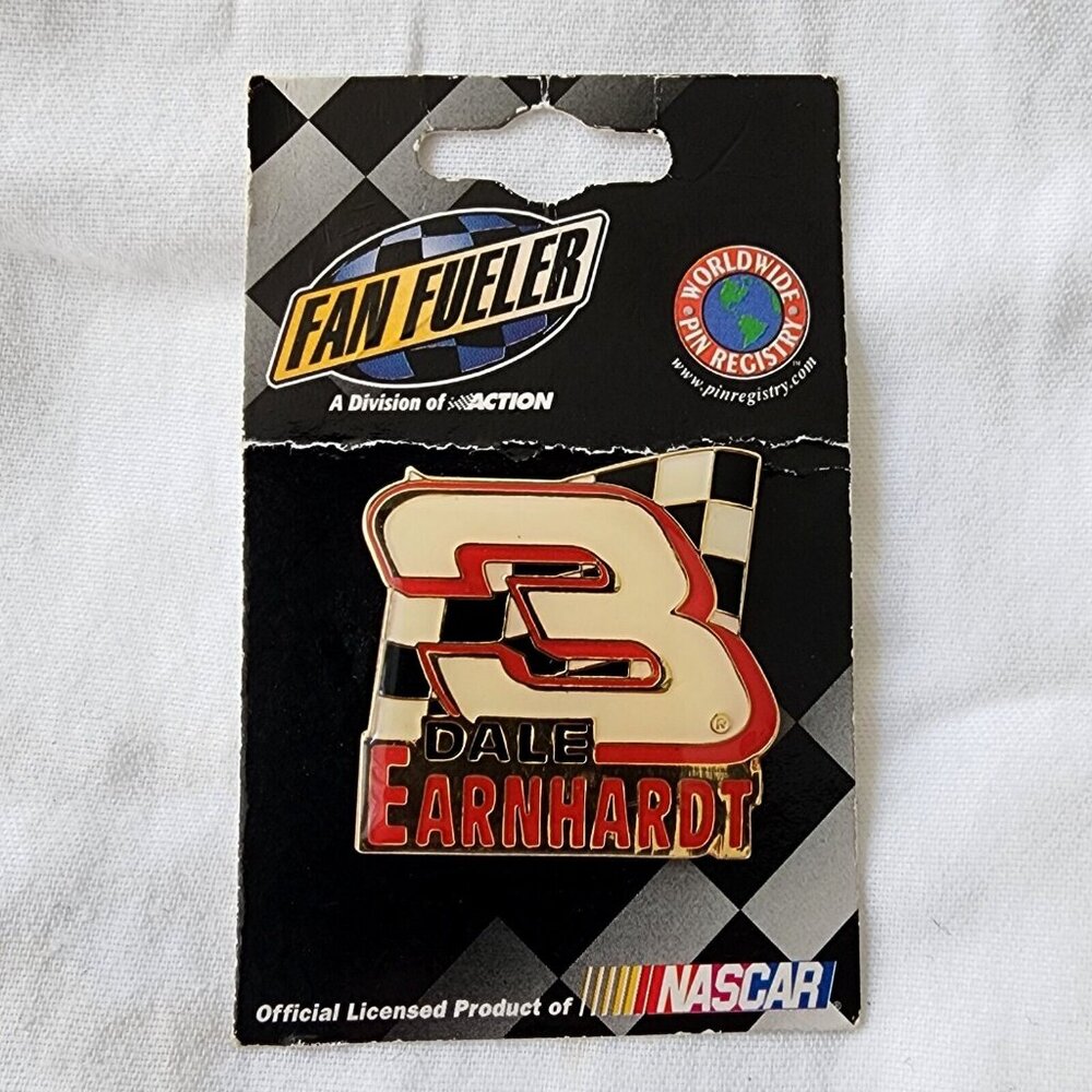Dale Earnhardt Fan Fueler Nascar Childress Racing 1998 Vintage Collector Pinback